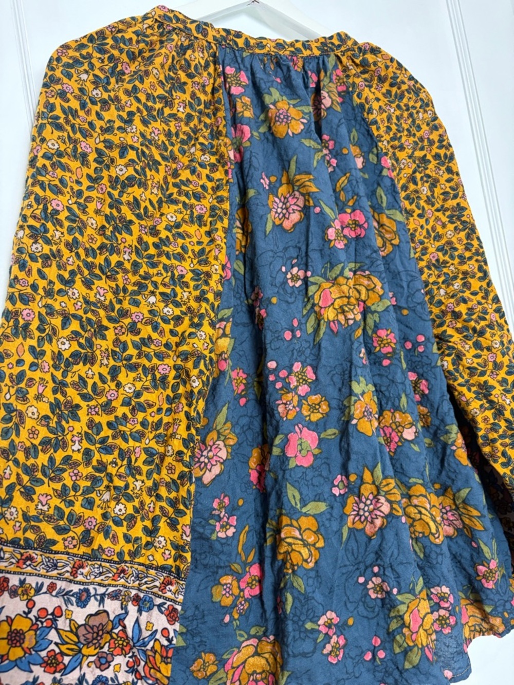 NATURAL LIFE blouse bohemian floral pattern and tassels - Picture 15 of 16